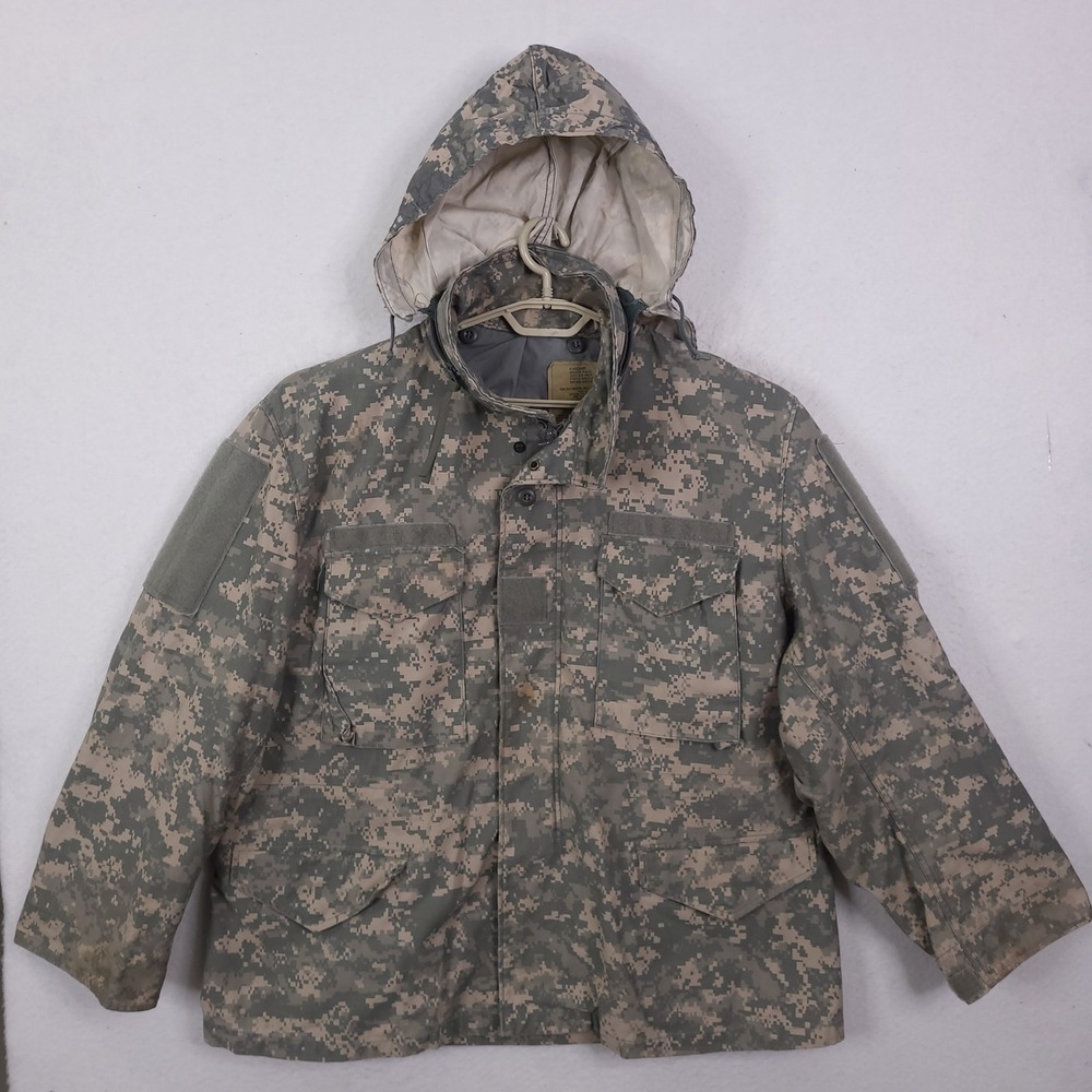 Golden Mfg Co Field Coat Mens XL Short ACU Digital Camo UCP Military Jacket